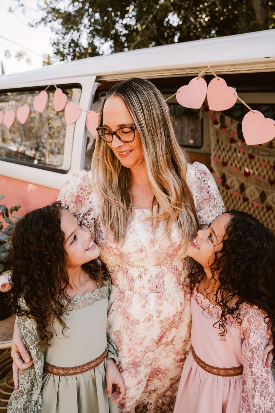 Dr. Heather St. Jean-Garcia with her twin daughters